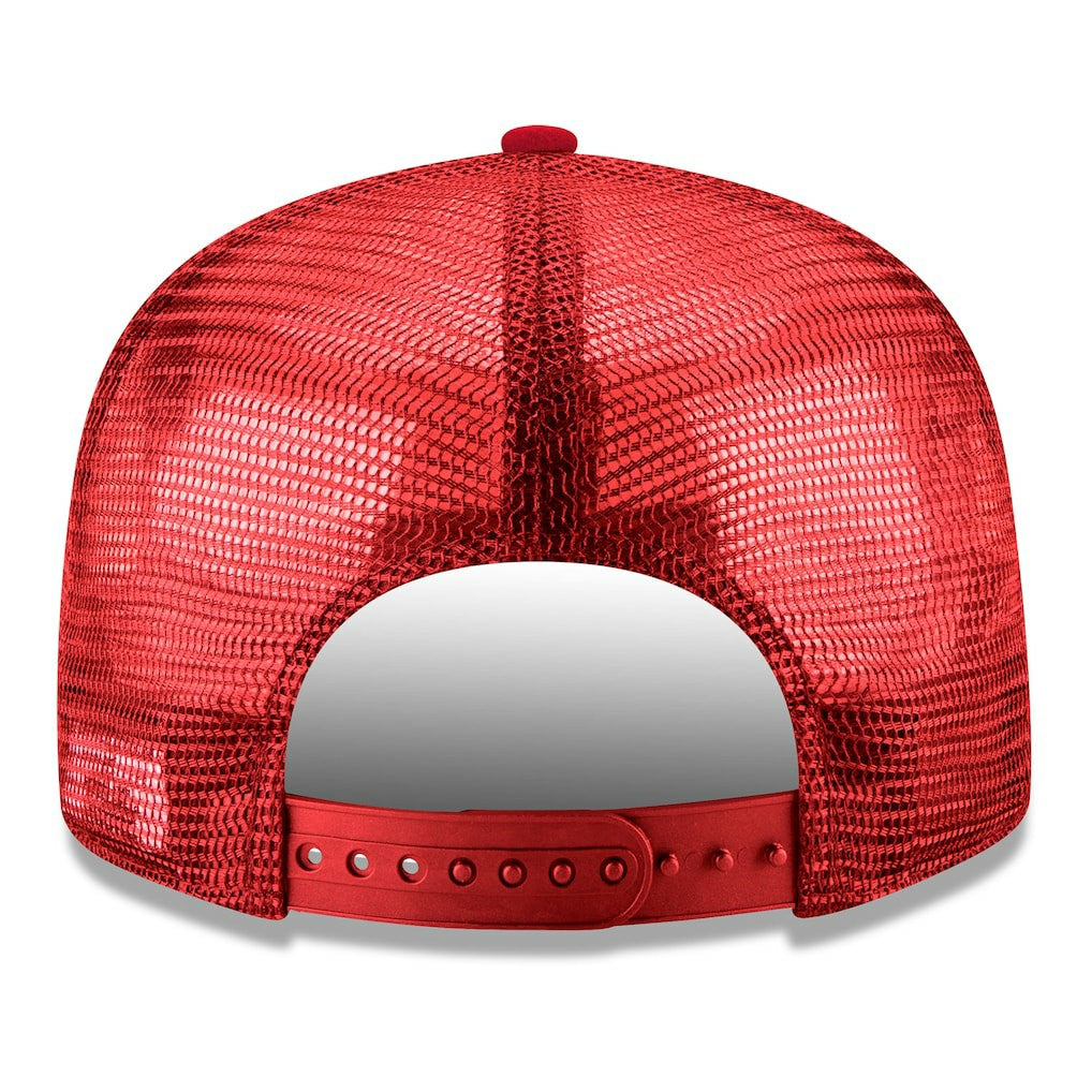 Red Chicago Bulls Core Logo Meshback 9FIFTY Snapback Hat | NBA