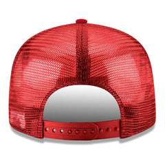 Red Chicago Bulls Core Logo Meshback 9FIFTY Snapback Hat | NBA