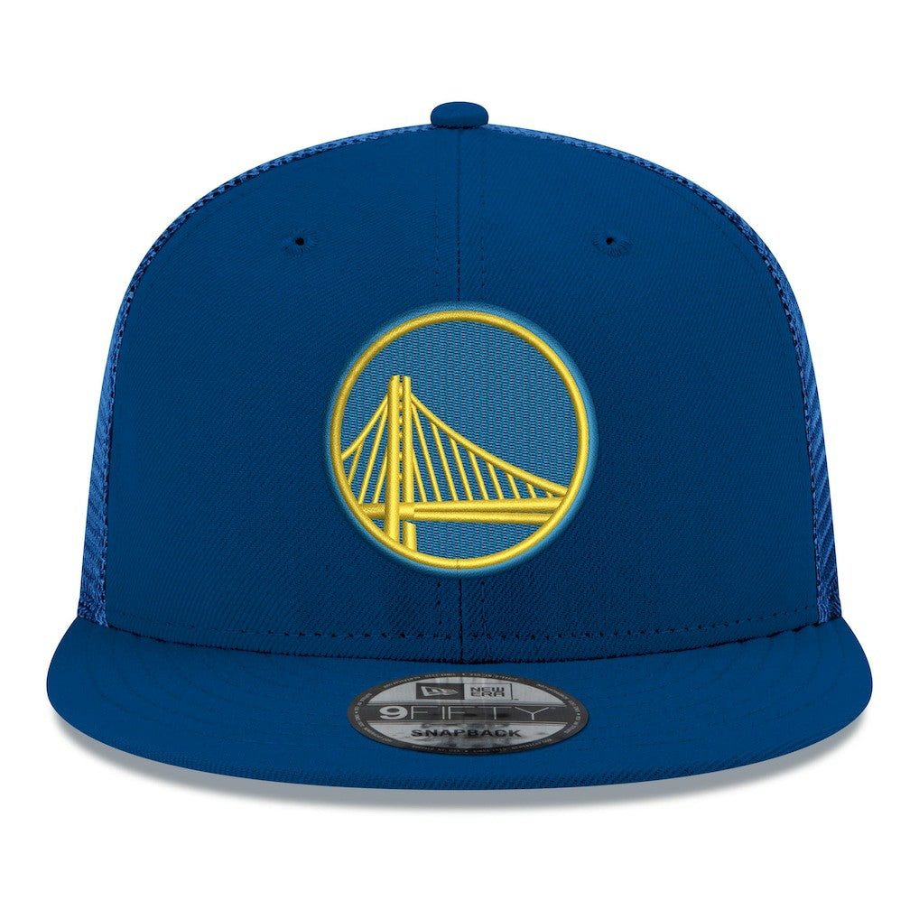 Royal Golden State Warriors Core Logo Meshback 9FIFTY Snapback Hat sale | NBA