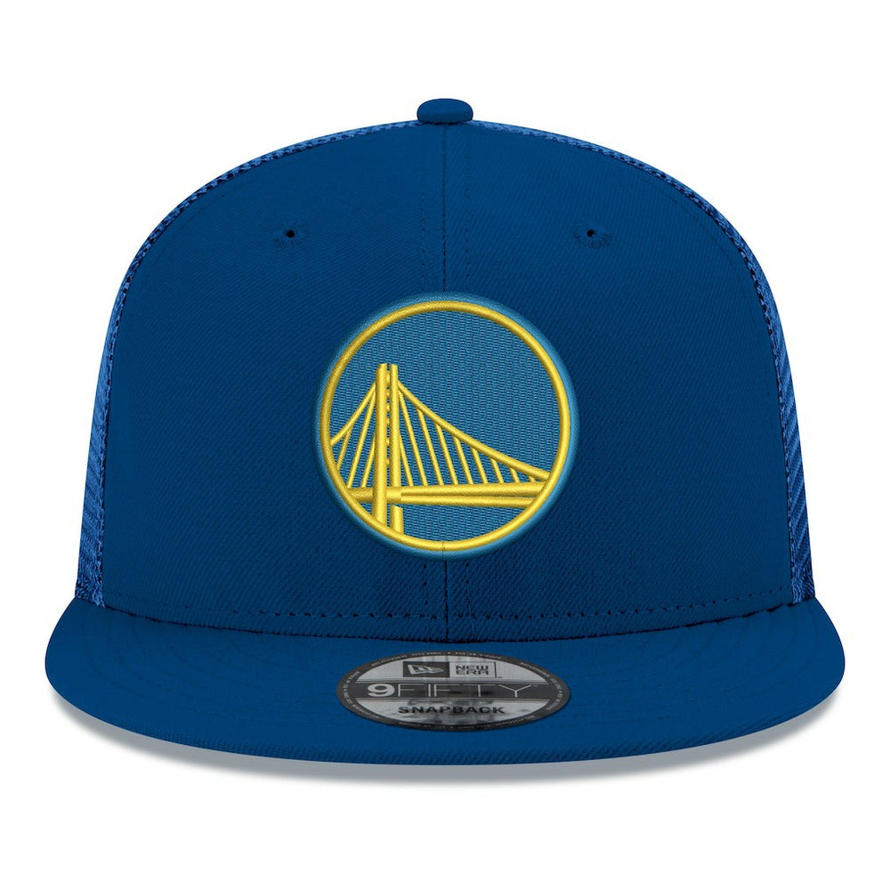 Royal Golden State Warriors Core Logo Meshback 9FIFTY Snapback Hat sale | NBA