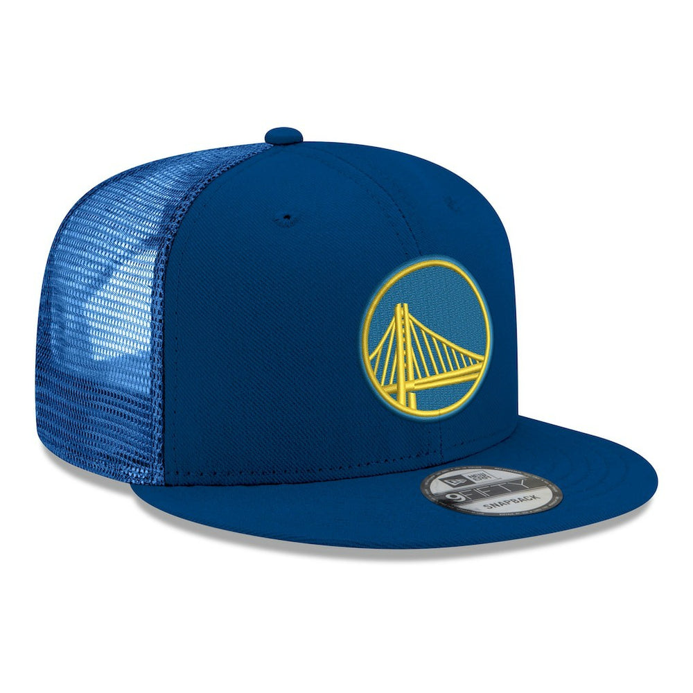 Royal Golden State Warriors Core Logo Meshback 9FIFTY Snapback Hat sale | NBA