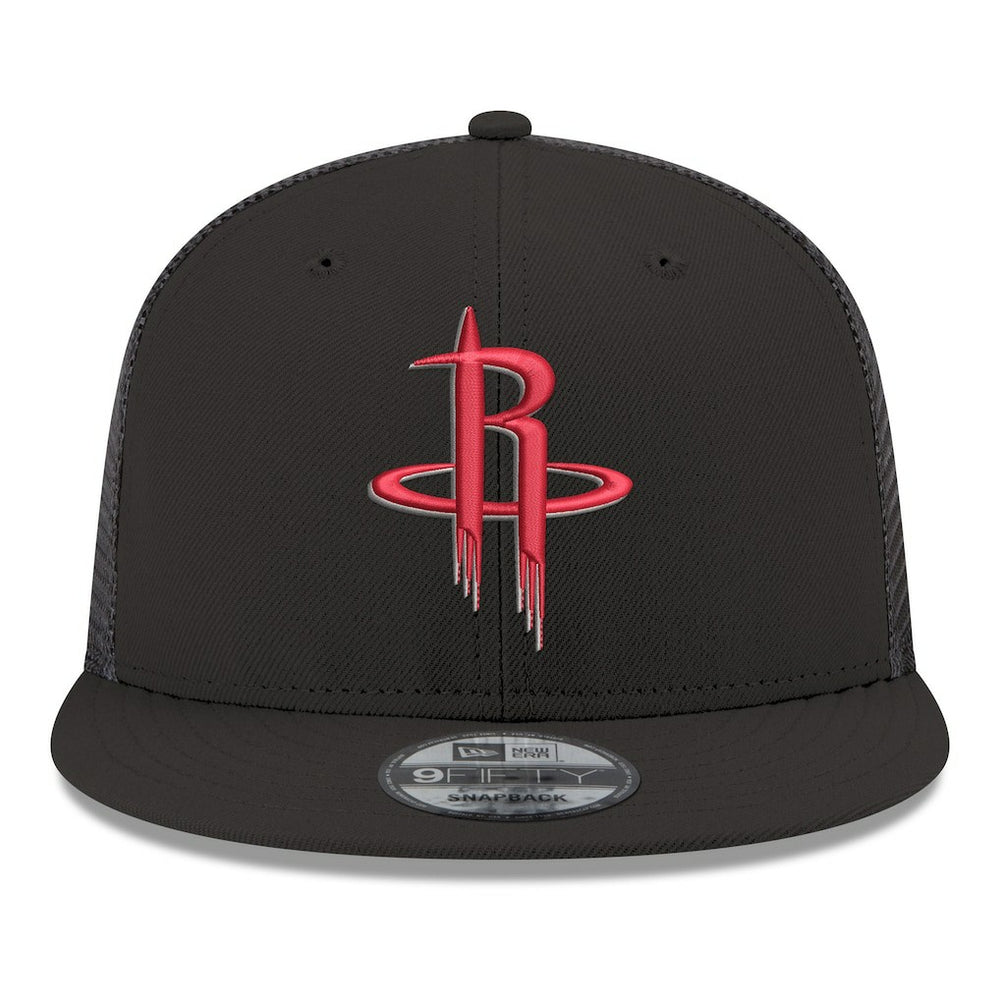 Black Houston Rockets Core Logo Meshback 9FIFTY Snapback Hat sale | NBA