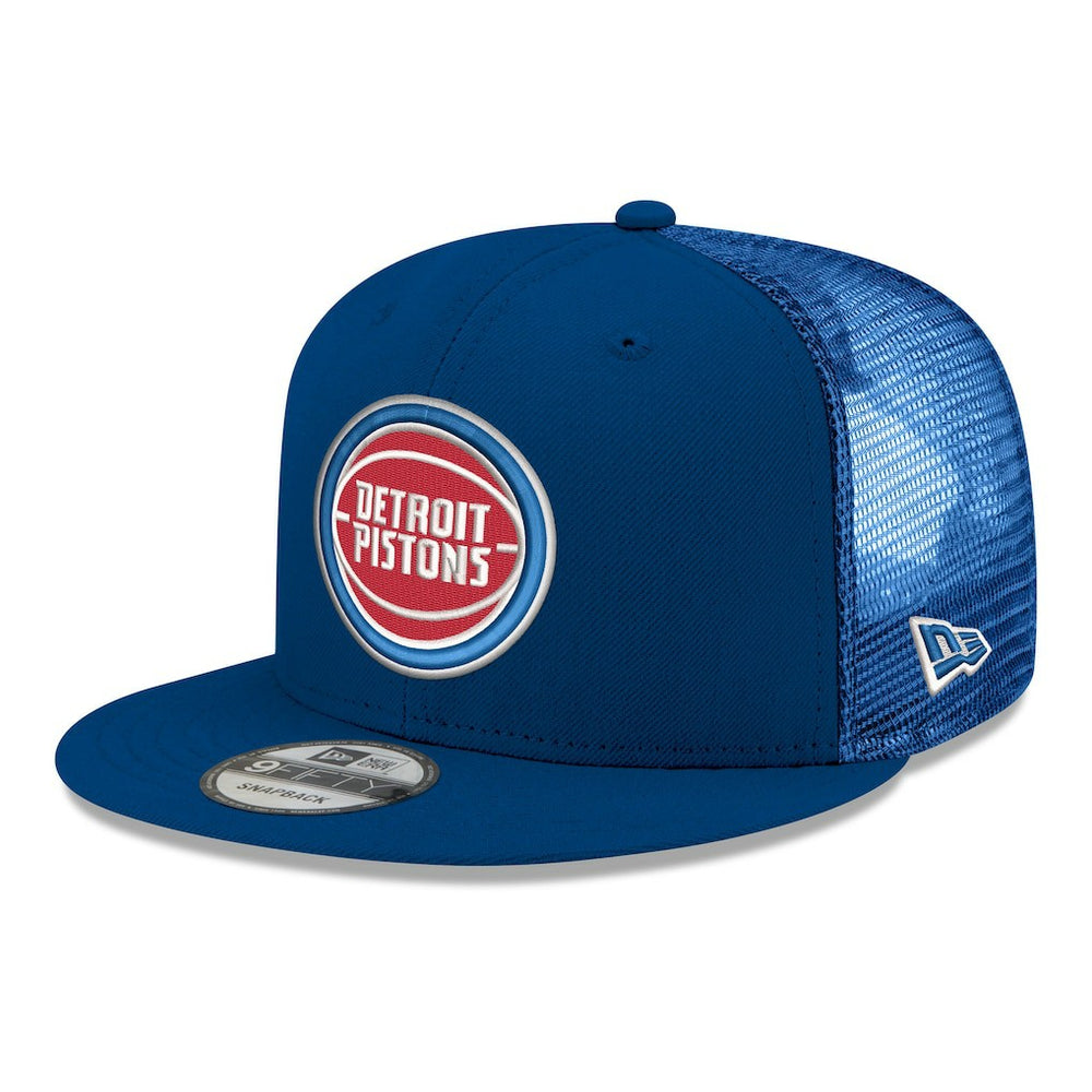 Blue Detroit Pistons Core Logo Meshback 9FIFTY Snapback Hat sale | NBA