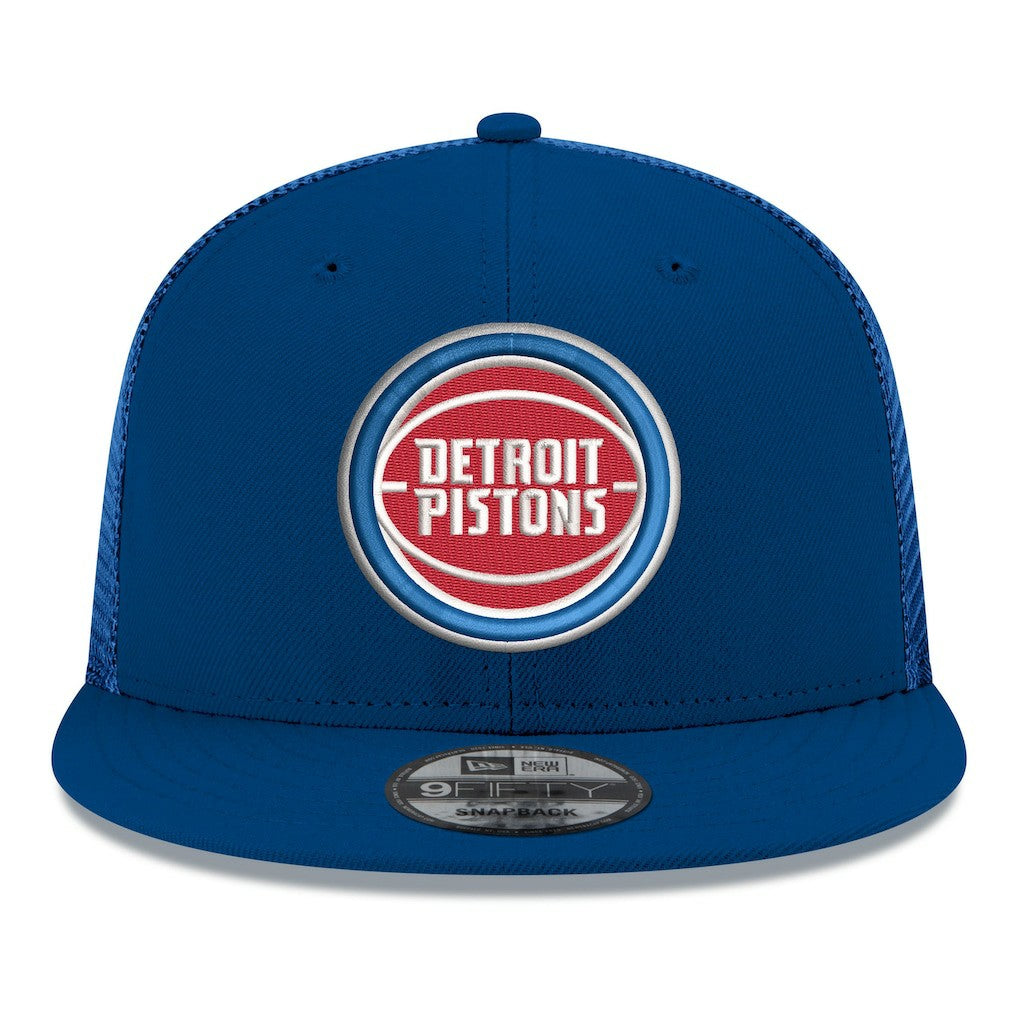Blue Detroit Pistons Core Logo Meshback 9FIFTY Snapback Hat sale | NBA