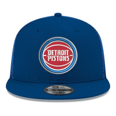 Blue Detroit Pistons Core Logo Meshback 9FIFTY Snapback Hat sale | NBA
