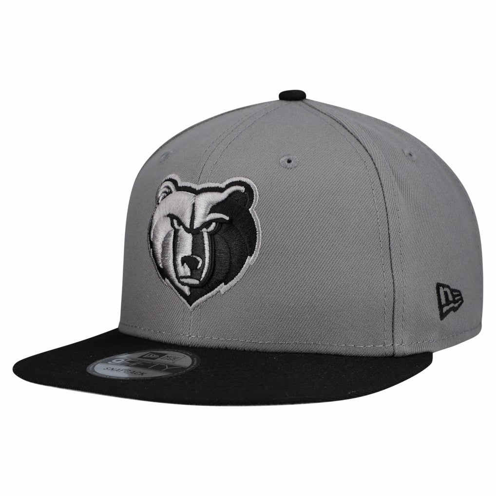 Gray Memphis Grizzlies Core Logo Storm Gray Two-Tone 9FIFTY Snapback Hat | NBA