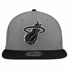 Gray Miami Heat Core Logo Storm Gray Two-Tone 9FIFTY Snapback Hat | NBA