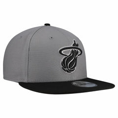 Gray Miami Heat Core Logo Storm Gray Two-Tone 9FIFTY Snapback Hat | NBA