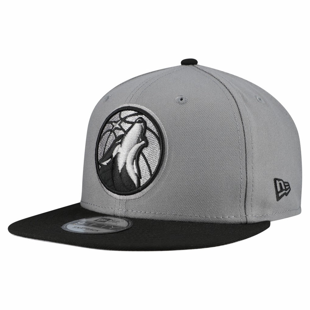 Gray Minnesota Timberwolves Core Logo Storm Gray Two-Tone 9FIFTY Snapback Hat | NBA