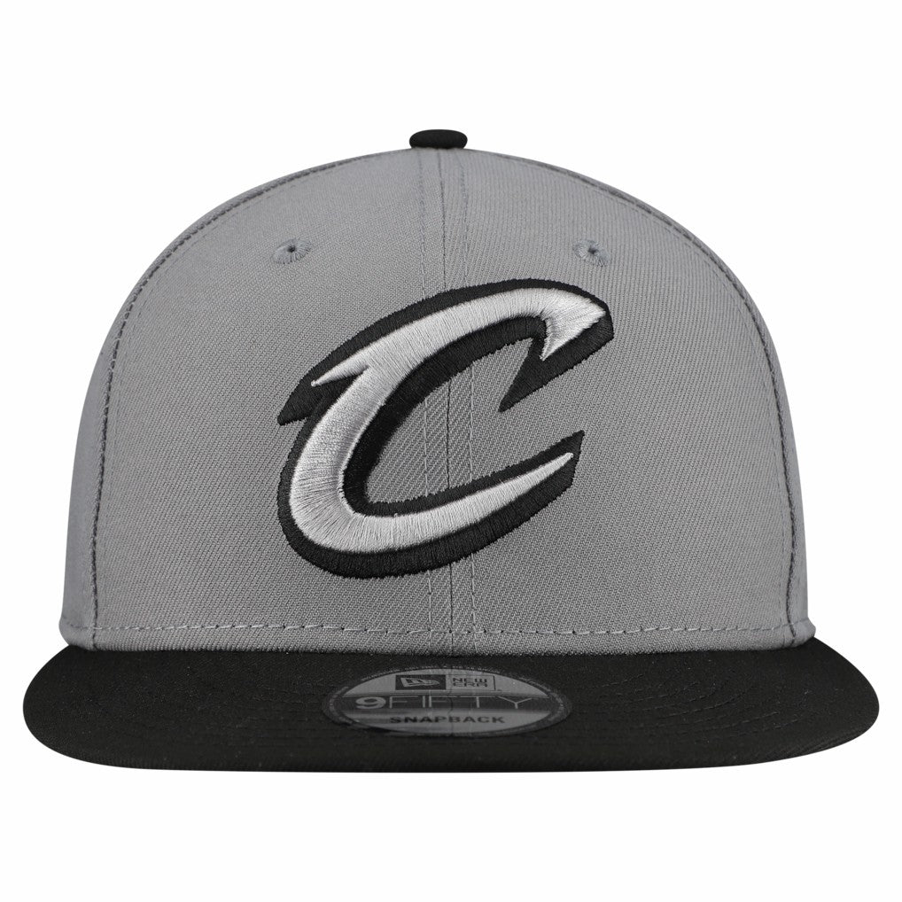 Gray Cleveland Cavaliers Core Logo Storm Gray Two-Tone 9FIFTY Snapback Hat sale | NBA
