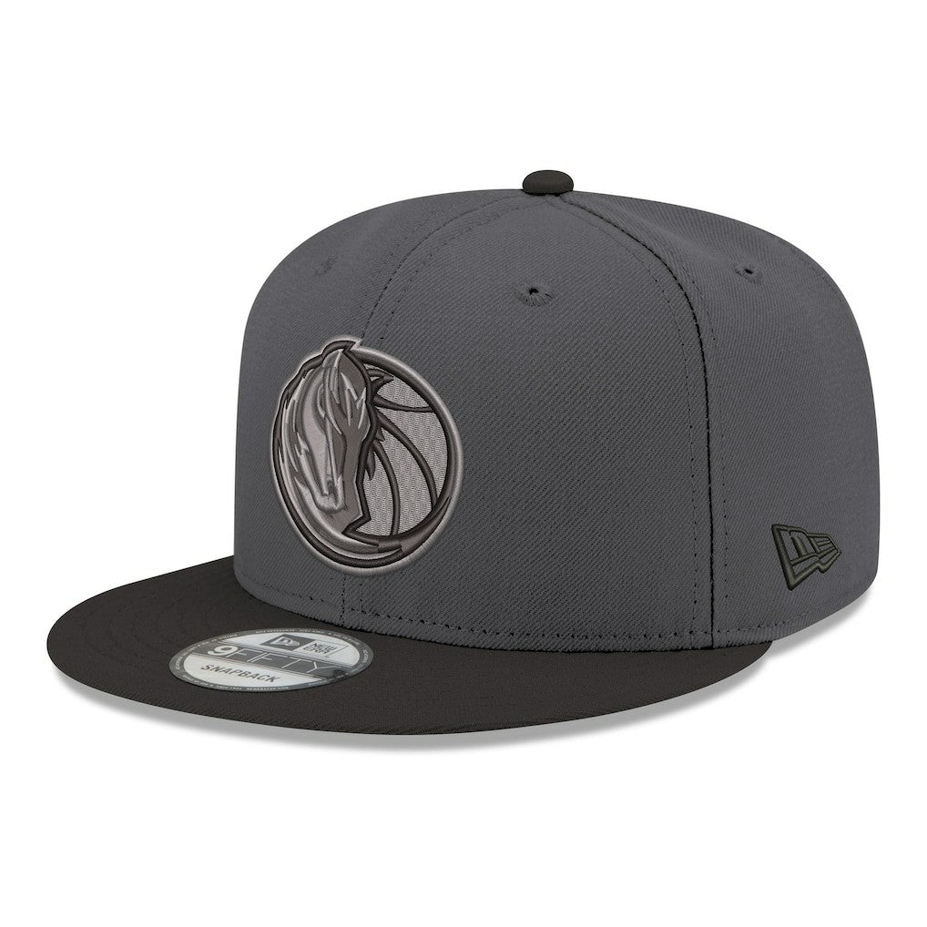 Gray/Black Dallas Mavericks Logo 2-Tone 9FIFTY Snapback Hat sale | NBA