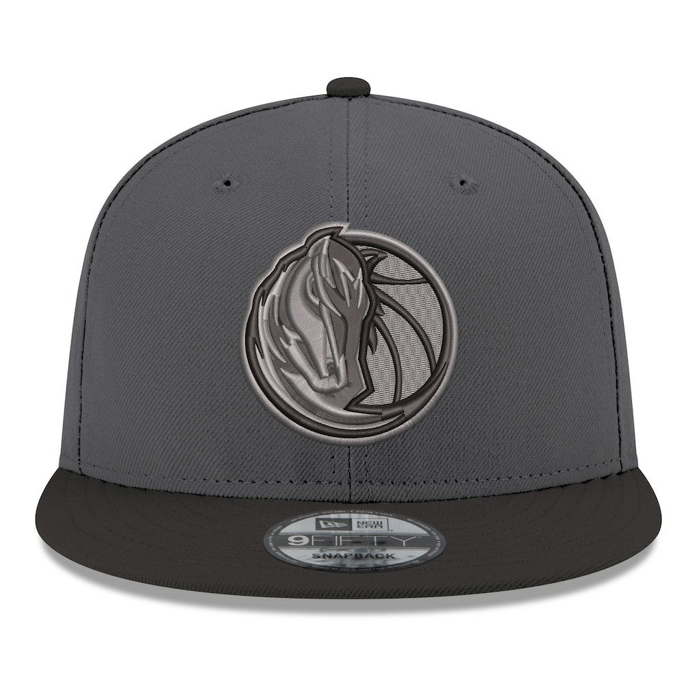 Gray/Black Dallas Mavericks Logo 2-Tone 9FIFTY Snapback Hat sale | NBA