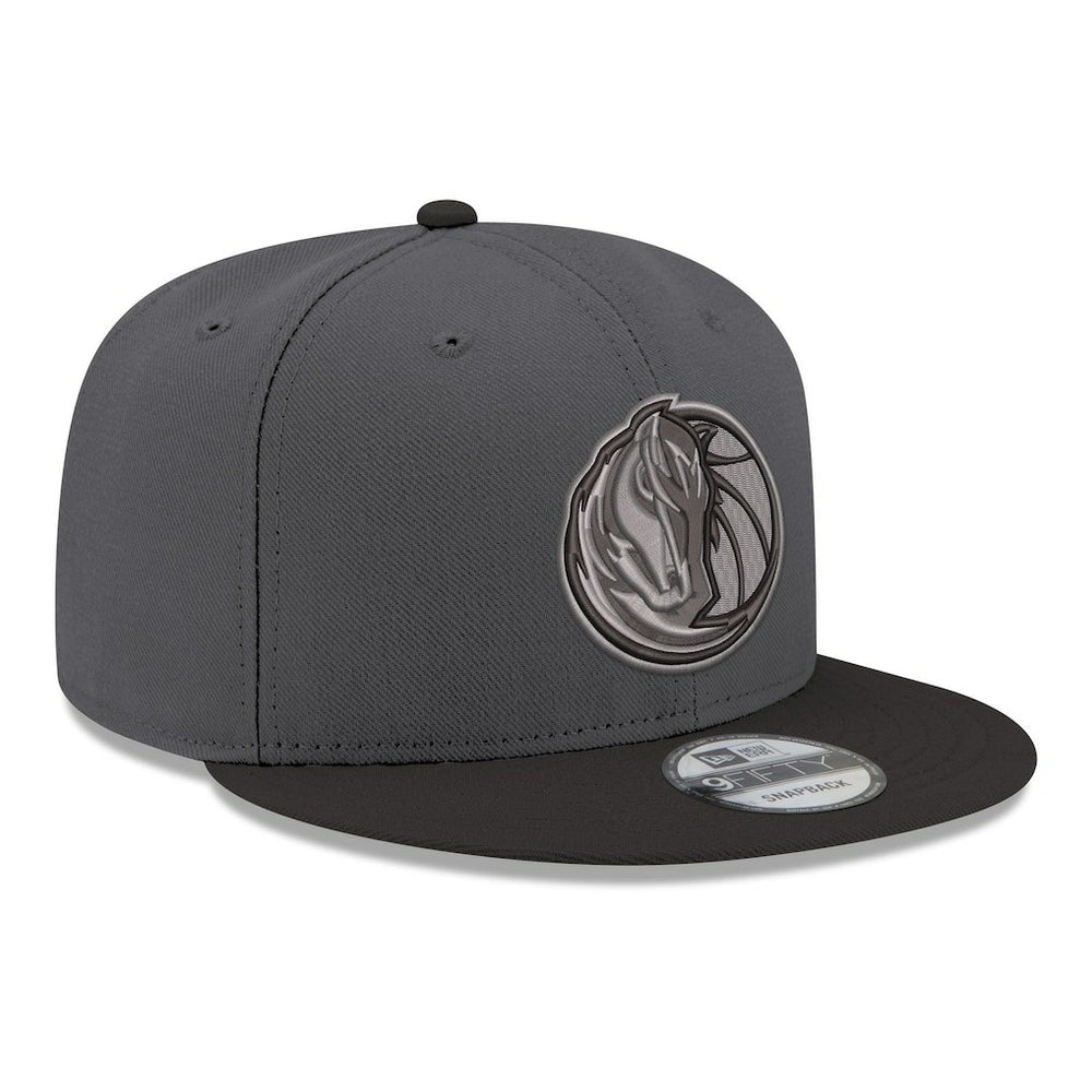 Gray/Black Dallas Mavericks Logo 2-Tone 9FIFTY Snapback Hat sale | NBA