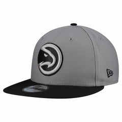 Gray Atlanta Hawks Core Logo Storm Gray Two-Tone 9FIFTY Snapback Hat | NBA