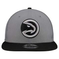 Gray Atlanta Hawks Core Logo Storm Gray Two-Tone 9FIFTY Snapback Hat | NBA