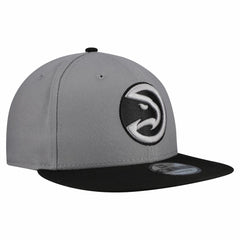 Gray Atlanta Hawks Core Logo Storm Gray Two-Tone 9FIFTY Snapback Hat | NBA