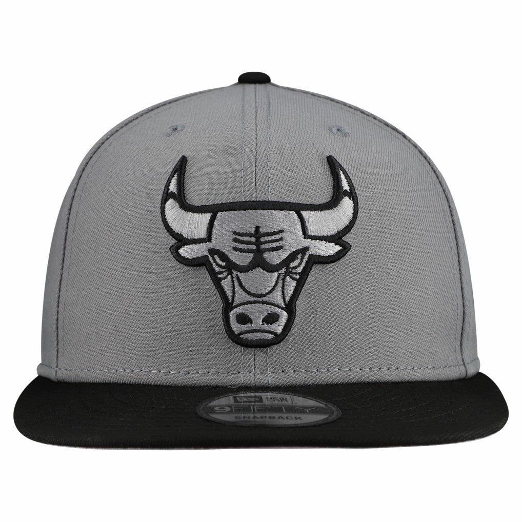 Gray Chicago Bulls Core Logo Storm Gray Two-Tone 9FIFTY Snapback Hat | NBA