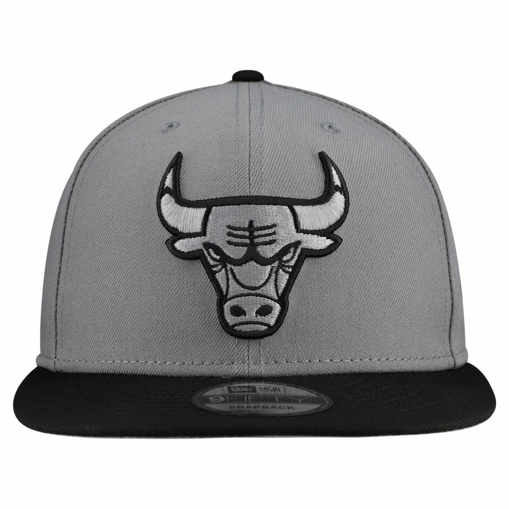 Gray Chicago Bulls Core Logo Storm Gray Two-Tone 9FIFTY Snapback Hat | NBA