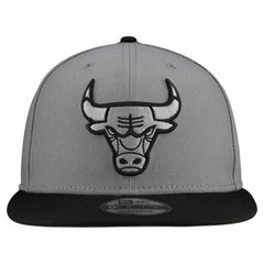 Gray Chicago Bulls Core Logo Storm Gray Two-Tone 9FIFTY Snapback Hat | NBA