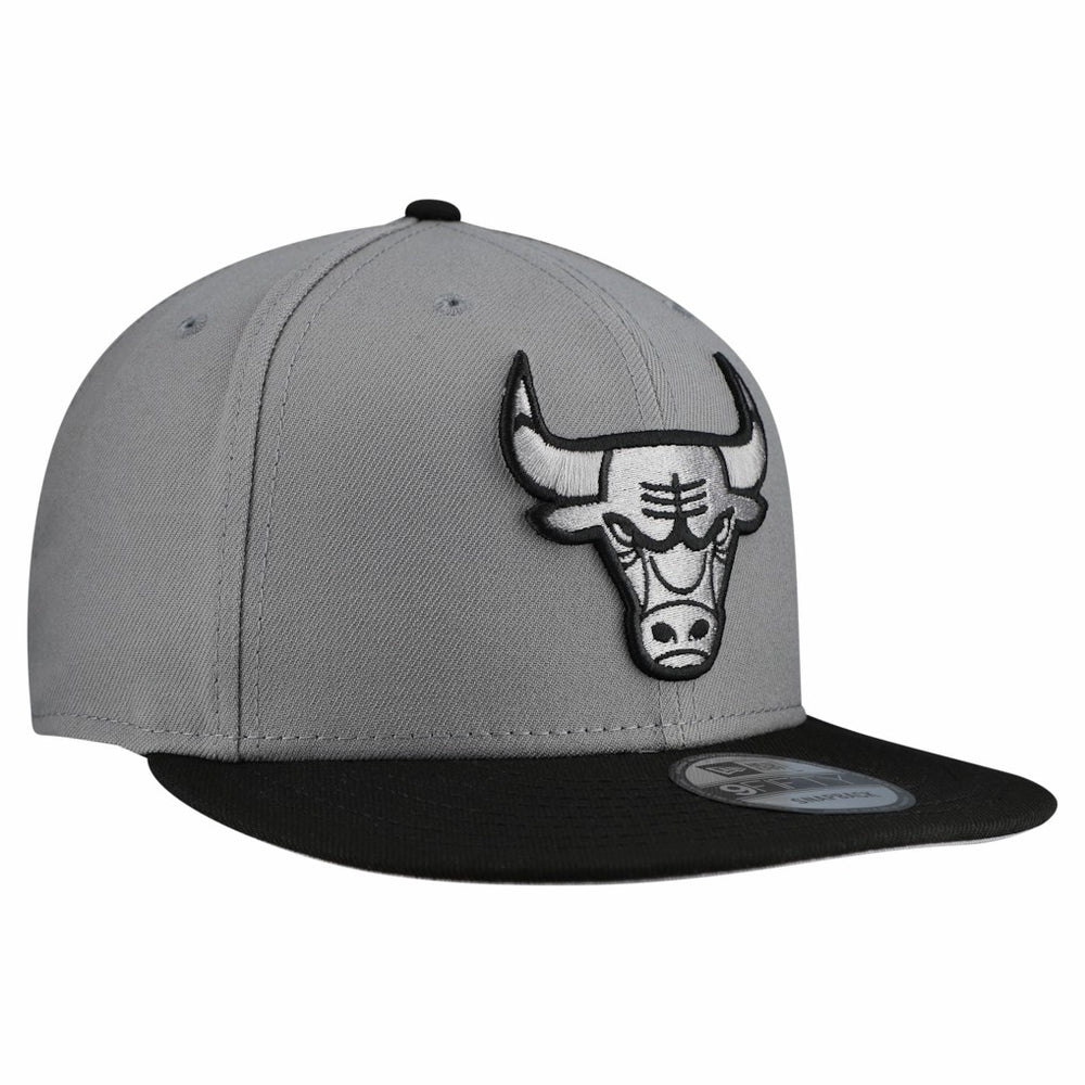 Gray Chicago Bulls Core Logo Storm Gray Two-Tone 9FIFTY Snapback Hat | NBA