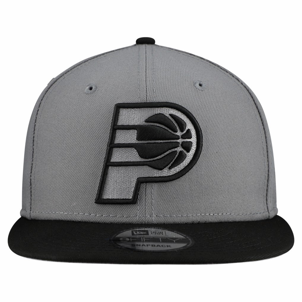 Gray Indiana Pacers Core Logo Storm Gray Two-Tone 9FIFTY Snapback Hat | NBA