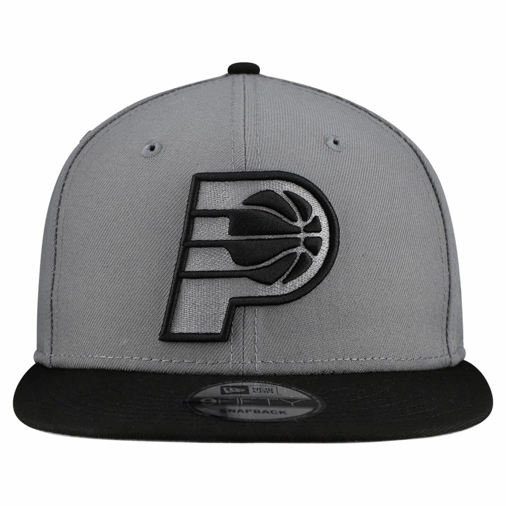 Gray Indiana Pacers Core Logo Storm Gray Two-Tone 9FIFTY Snapback Hat | NBA