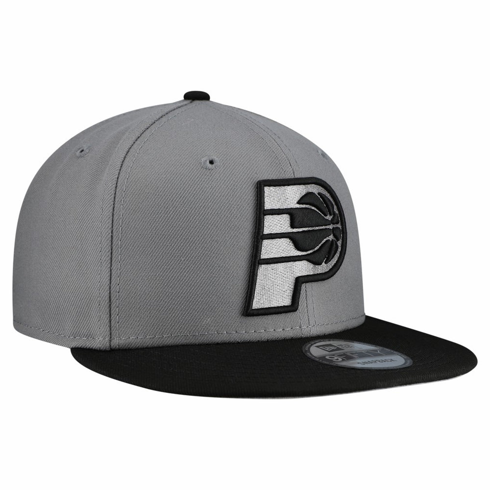 Gray Indiana Pacers Core Logo Storm Gray Two-Tone 9FIFTY Snapback Hat | NBA