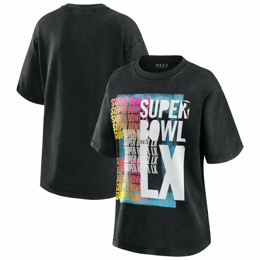 New England Patriots Super Bowl LX WEAR by Erin Andrews Women's Vintage Boyfriend T-Shirt | NFL Hot