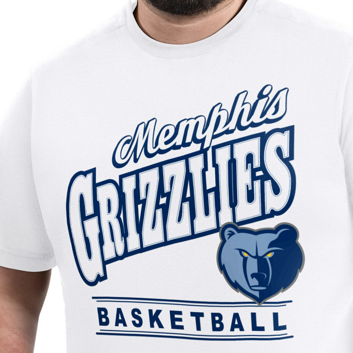 White Memphis Grizzlies G-III Sports by Carl Banks Adaptive Headliner T-Shirt | NBA