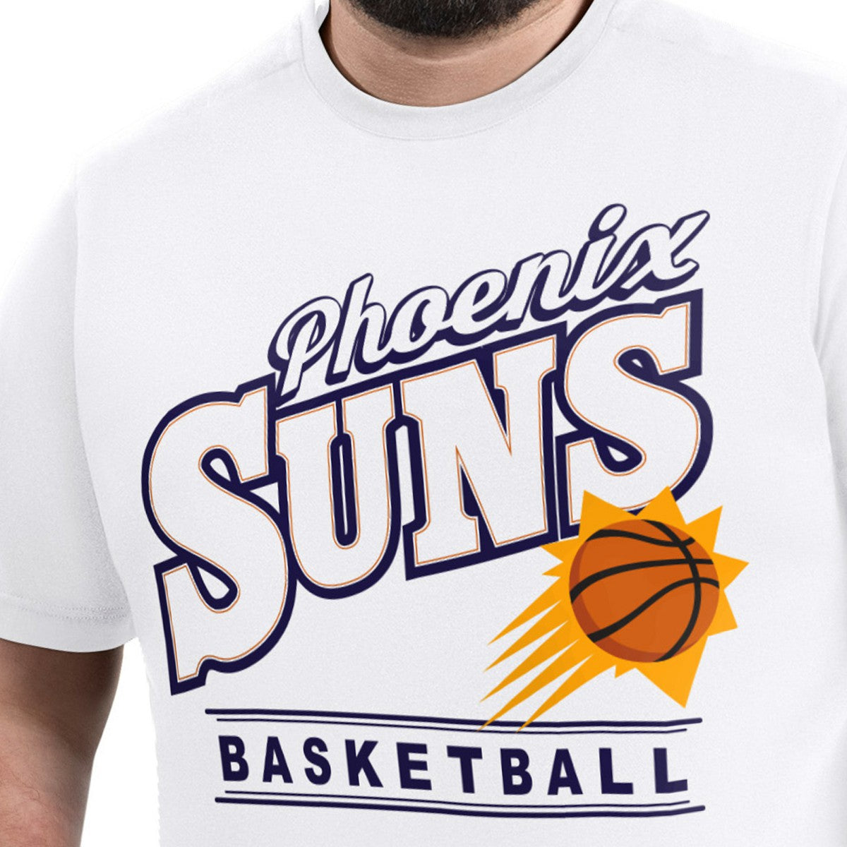 White Phoenix Suns G-III Sports by Carl Banks Adaptive Headliner T-Shirt | NBA