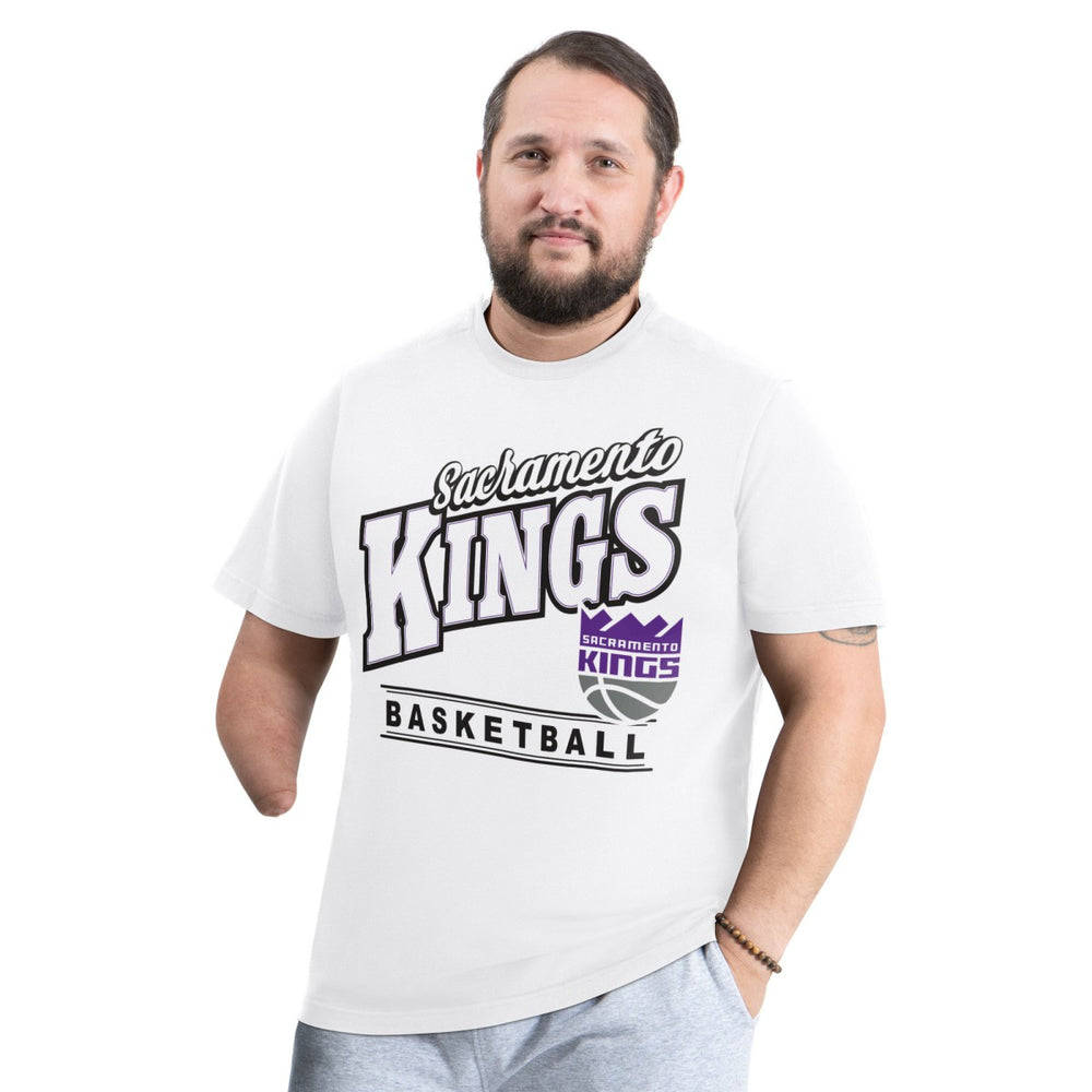 White Sacramento Kings G-III Sports by Carl Banks Adaptive Headliner T-Shirt | NBA
