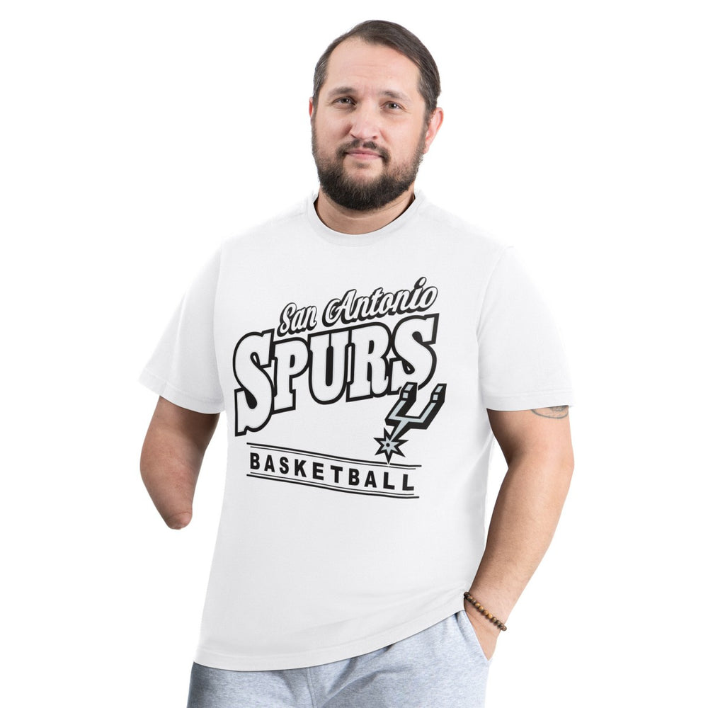 White San Antonio Spurs G-III Sports by Carl Banks Adaptive Headliner T-Shirt | NBA