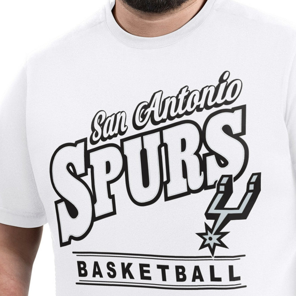 White San Antonio Spurs G-III Sports by Carl Banks Adaptive Headliner T-Shirt | NBA