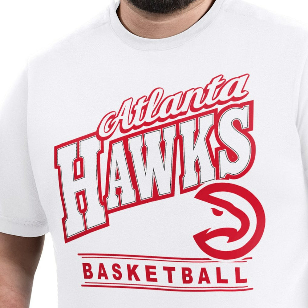 White Atlanta Hawks G-III Sports by Carl Banks Adaptive Headliner T-Shirt | NBA