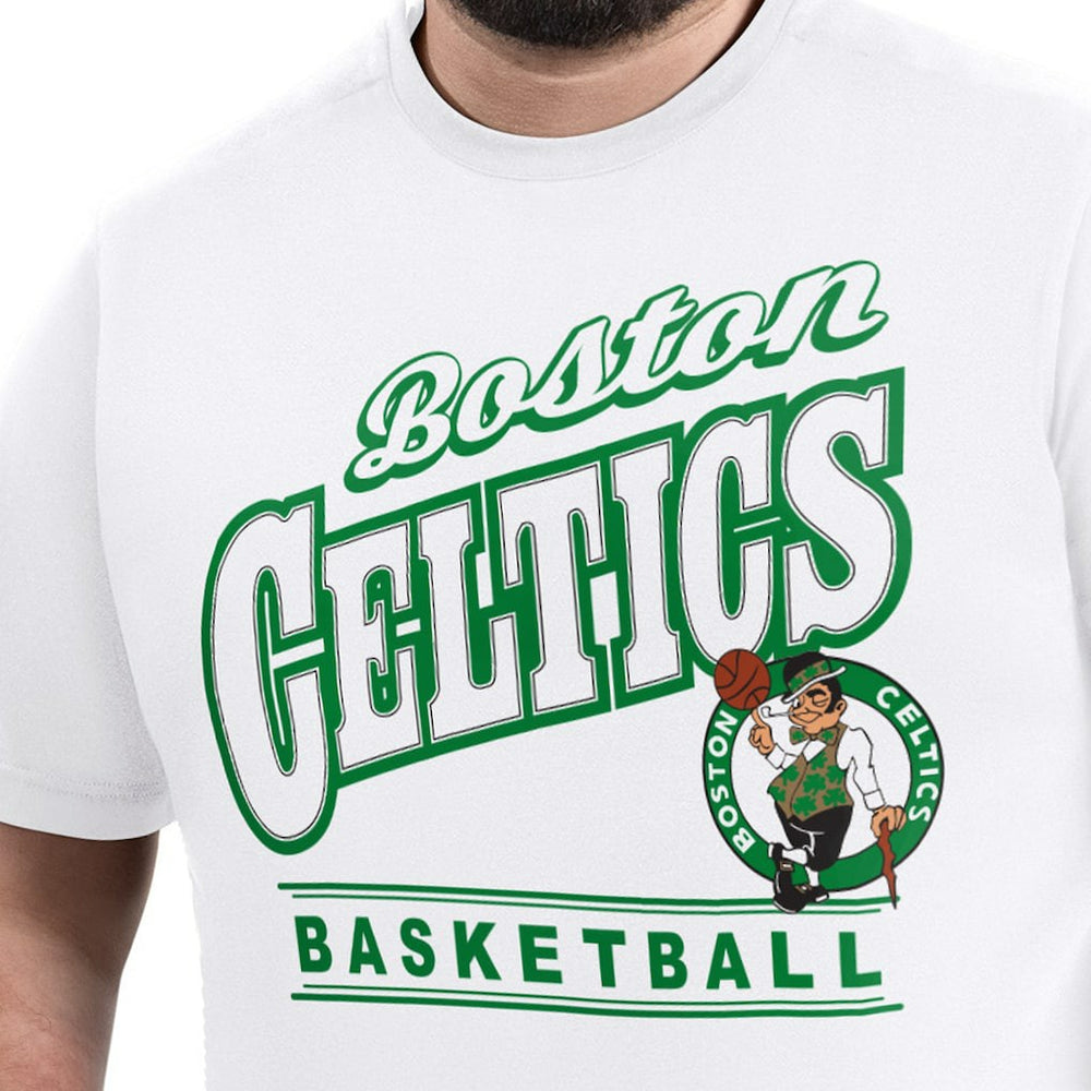 White Boston Celtics G-III Sports by Carl Banks Adaptive Headliner T-Shirt | NBA