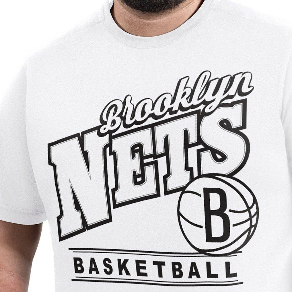 White Brooklyn Nets G-III Sports by Carl Banks Adaptive Headliner T-Shirt | NBA