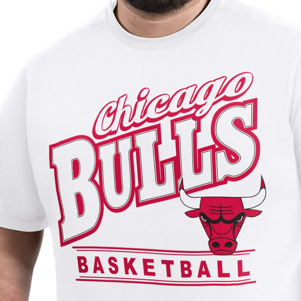 White Chicago Bulls G-III Sports by Carl Banks Adaptive Headliner T-Shirt sale | NBA