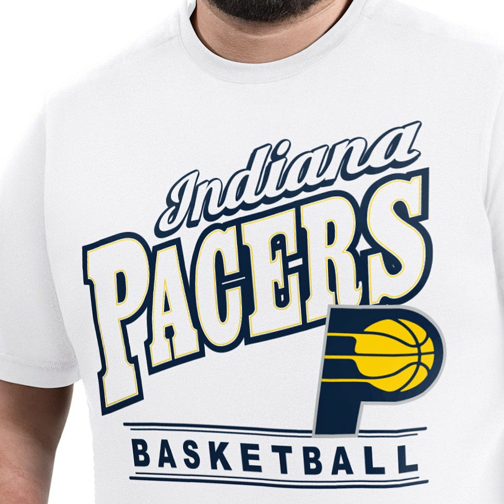 White Indiana Pacers G-III Sports by Carl Banks Adaptive Headliner T-Shirt | NBA