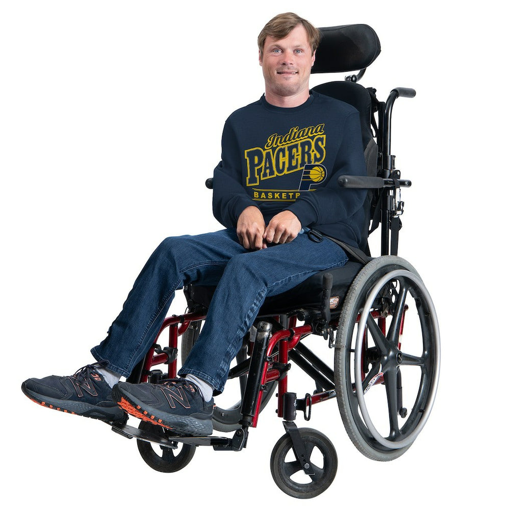 Navy Indiana Pacers G-III Sports by Carl Banks Adaptive Headliner Fleece Crewneck Sweatshirt | NBA