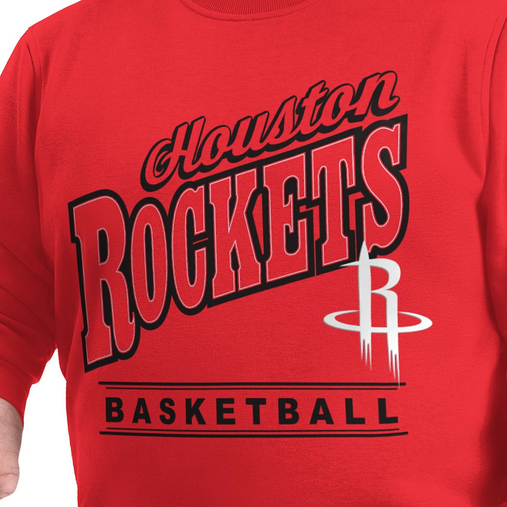 Red Houston Rockets G-III Sports by Carl Banks Adaptive Headliner Fleece Crewneck Sweatshirt sale | NBA