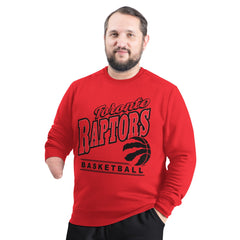 Red Toronto Raptors G-III Sports by Carl Banks Adaptive Headliner Fleece Crewneck Sweatshirt | NBA