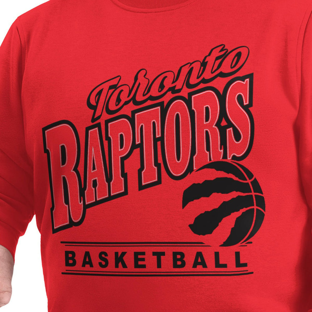 Red Toronto Raptors G-III Sports by Carl Banks Adaptive Headliner Fleece Crewneck Sweatshirt | NBA