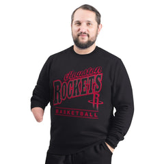 Black Houston Rockets G-III Sports by Carl Banks Adaptive Headliner Fleece Crewneck Sweatshirt sale | NBA