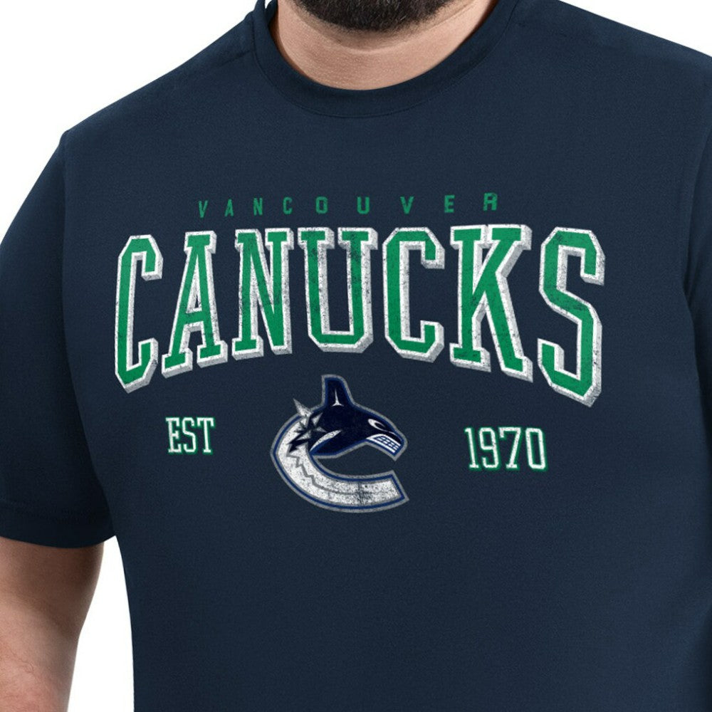 Vancouver Canucks G-III Sports by Carl Banks Adaptive Classic Team Graphic T-Shirt -  NHL T-shirts