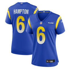 Los Angeles Rams Nick Hampton  Women's Team Game Jersey | NFL Online