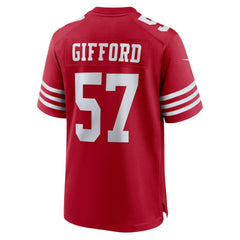 San Francisco 49ers Luke Gifford  Team Game Jersey | NFL Discount