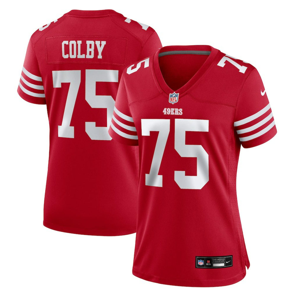 San Francisco 49ers Connor Colby  Women's Team Game Jersey | NFL Outlet