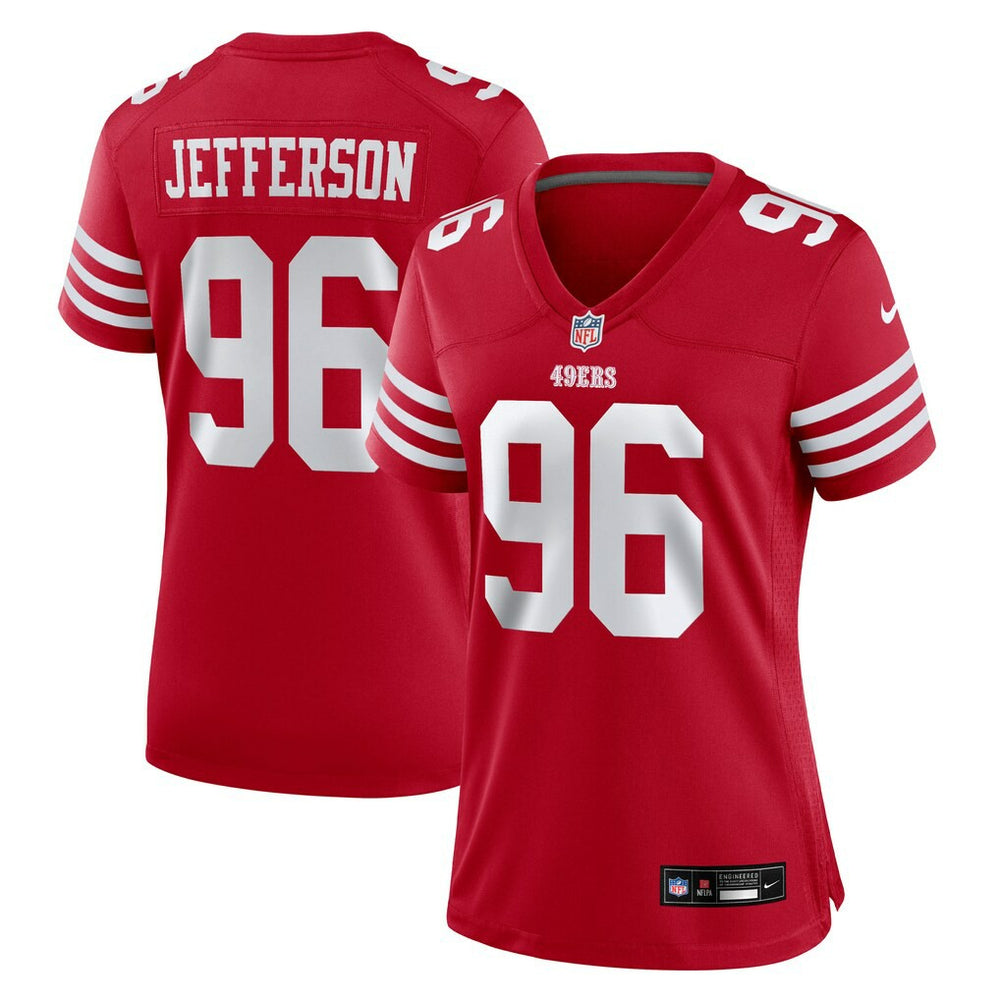 San Francisco 49ers Jordan Jefferson  Women's Team Game Jersey | NFL On sale