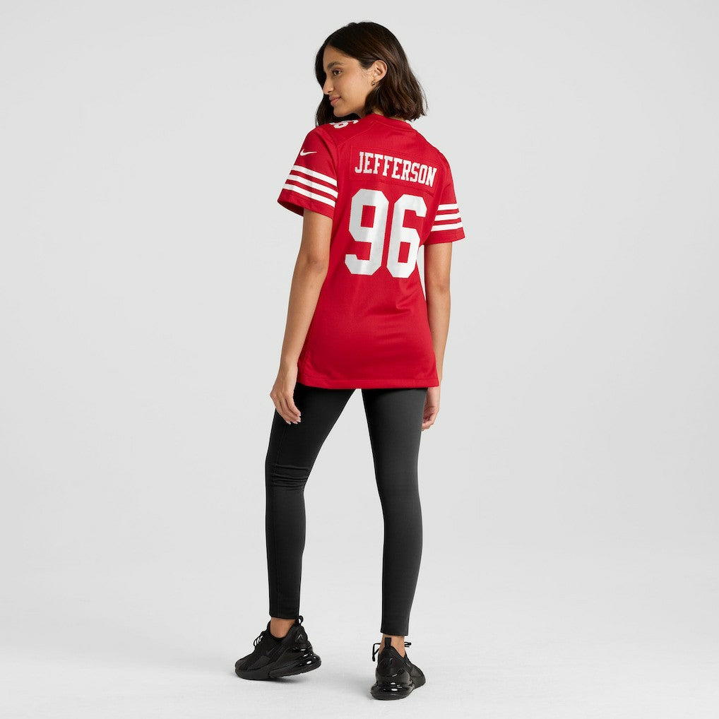 San Francisco 49ers Jordan Jefferson  Women's Team Game Jersey | NFL On sale