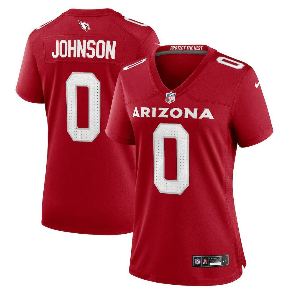 Arizona Cardinals Will Johnson  Women's Team Game Jersey | NFL Hot